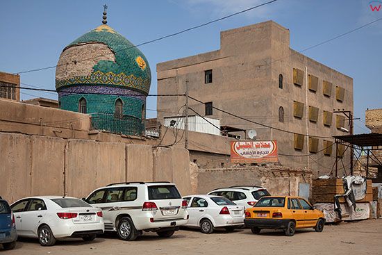 Irak, Hillah (Al Hilla). Kopula minaretu w centrum miasta.